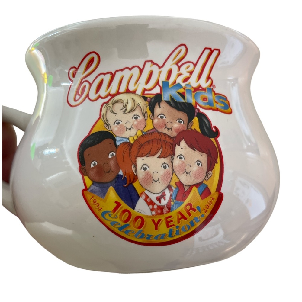 Campbell Kids 100 Year Celebration Large Soup Mug Bowl 2004 Campbell Soup Kids